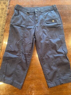 Style & Co Casual Navy Cropped Cargo Pants